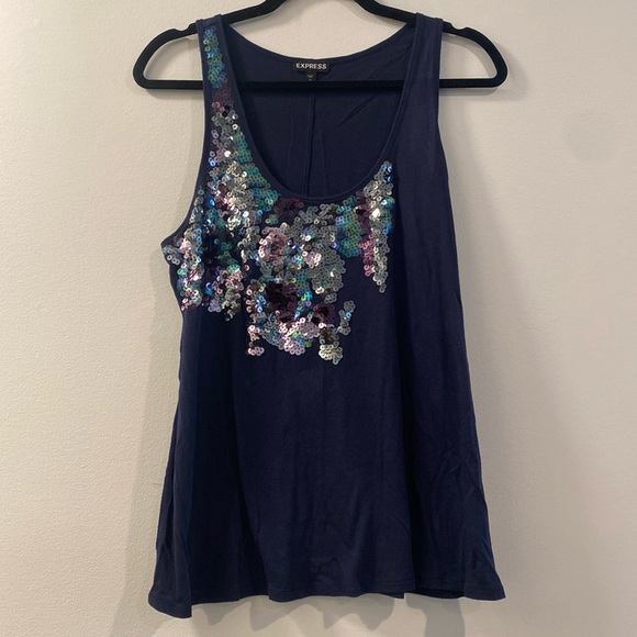 Express‎ | Sequin Tank Top - Picture 1 of 4